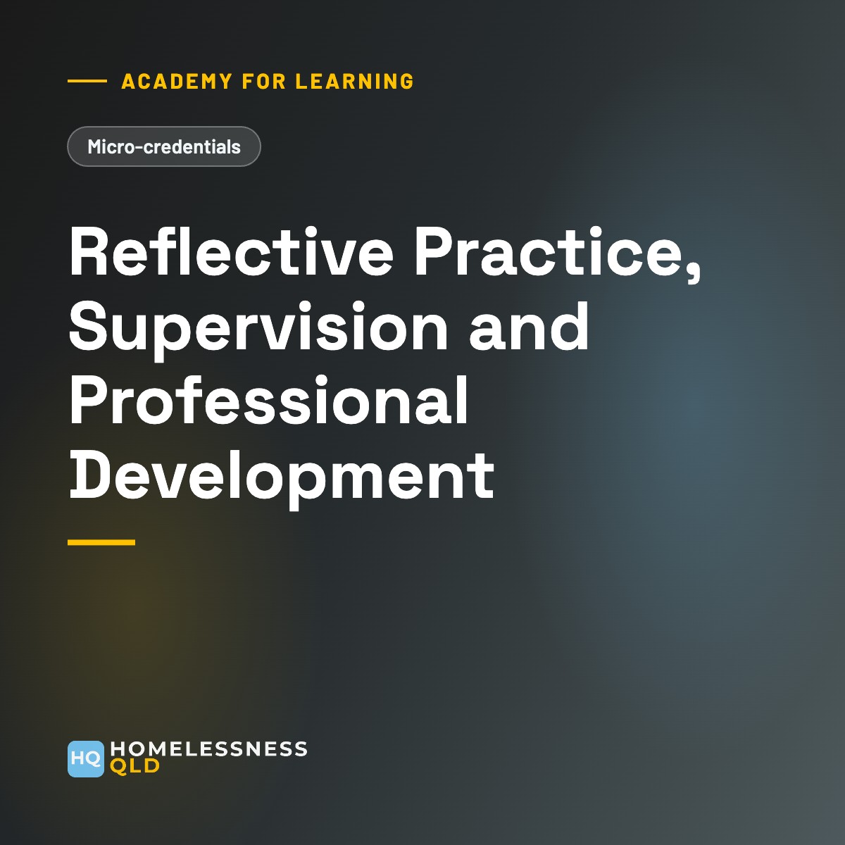Academy for Learning: Reflective Practice, Supervision and Professional Development